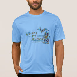 ミシガン・ポーがメンズスポーツテックTシャツをプリント Tシャツ