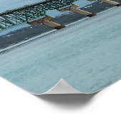 ミシガン・マッキナックブリッジ写真 ポスター (角)