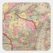 ミシガン、ミネソタ、ウィスコンシン2 スクエアシール (正面)