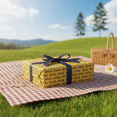 ミシガン メイズ アンド ブルー ギフト包装紙 ラッピングペーパー