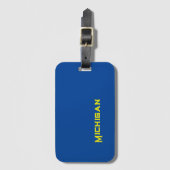 ミシガン ラゲッジタグ (正面縦)