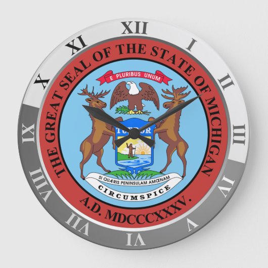 ミシガン ラージ壁時計 (正面)