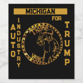 ミシガン ワインラベル (シングルラベル)