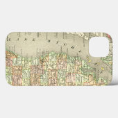 ミシガン ヴィンテージマップ Case-Mate iPhoneケース (裏面 (横))