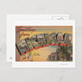 ミシガン（州都/花） ポストカード (正面/裏面)