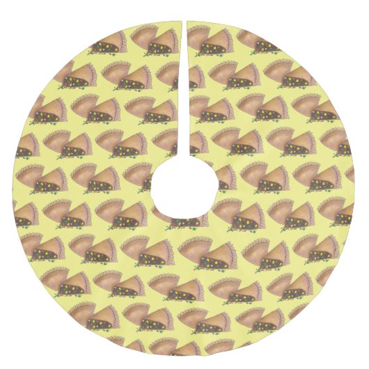 ミシガンMIペースト状の肉の野菜ペストリー食品 ブラッシュドポリエステルツリースカート (正面)