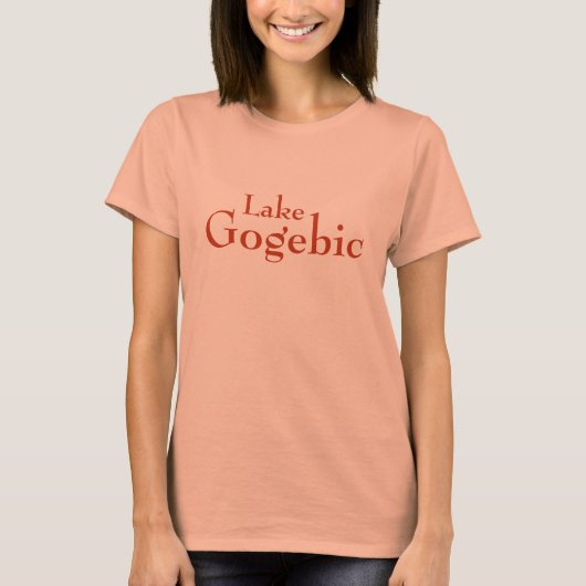 ミシガンTシャツ、ゴゲビック湖 Tシャツ (正面)