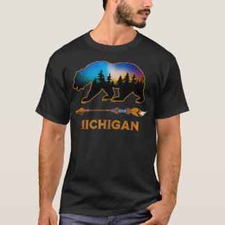 ミシガンUSA黒熊ハイキングトレイルバケーションソウ Tシャツ