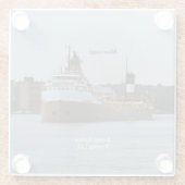 ミシサギガラスのコースター ガラスコースター (裏面)