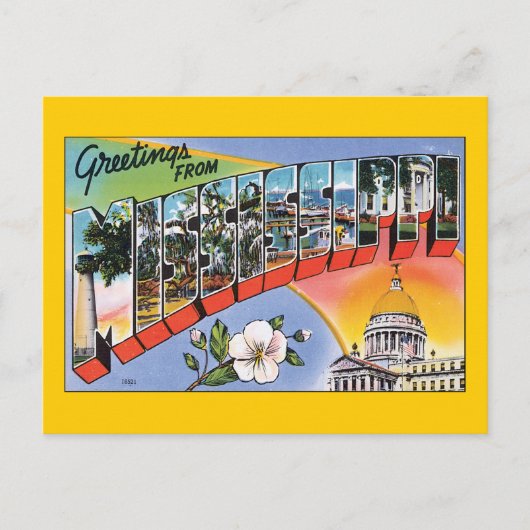 ミシシッピからの挨拶 ポストカード (正面)