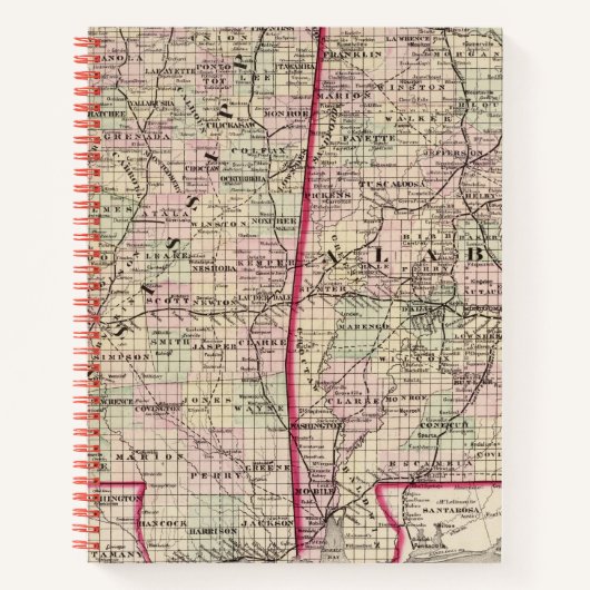 ミシシッピとアラバマ ノートブック (正面)