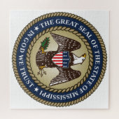 ミシシッピのシール(米国州) ジグソーパズル (横)
