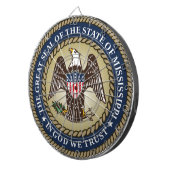 ミシシッピのシール(米国州) ダーツボード (正面右)