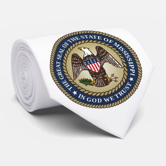 ミシシッピのシール(米国州) ネクタイ (ロール)