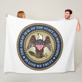 ミシシッピのシール(米国州) フリースブランケット