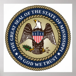 ミシシッピのシール(米国州) ポスター