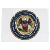 ミシシッピのシール(米国州) ラージペーパーバッグ (裏面)