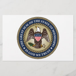ミシシッピのシール(米国州) 便箋