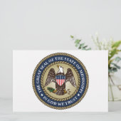 ミシシッピのシール(米国州) 便箋 (スタンド正面)