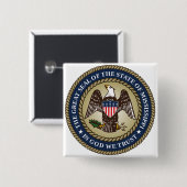 ミシシッピのシール(米国州) 缶バッジ (正面&裏面)