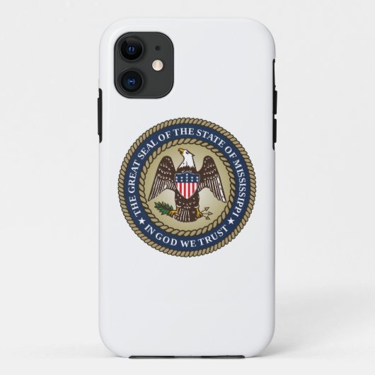 ミシシッピのシール Case-Mate iPhoneケース (裏面)