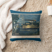 ミシシッピのボートの枕の「曲がり丸め」 クッション (ブランケット)