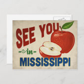 ミシシッピのリンゴ – ヴィンテージ旅行 ポストカード (正面/裏面)
