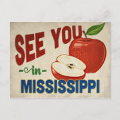 ミシシッピのリンゴ – ヴィンテージ旅行 ポストカード (正面)