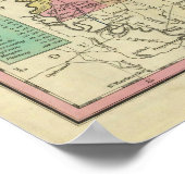 ミシシッピの新しい地図 ポスター (角)