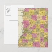 ミシシッピの新しい地図 ポストカード (正面/裏面)