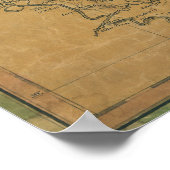 ミシシッピの1820年の地図 ポスター (角)