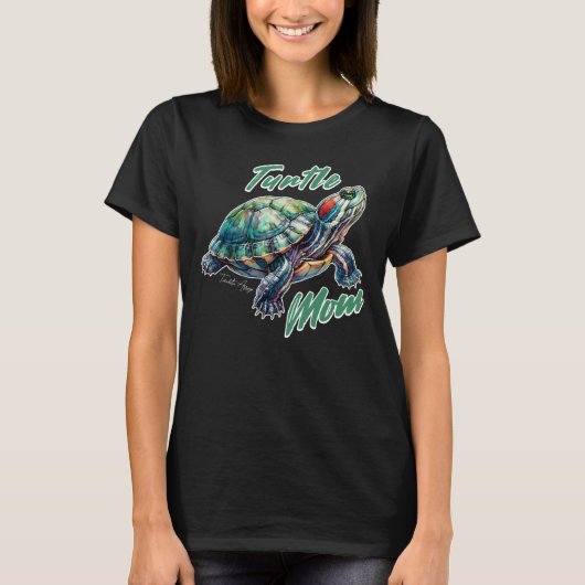 ミシシッピアカミミガメのママへのギフト Tシャツ (正面)