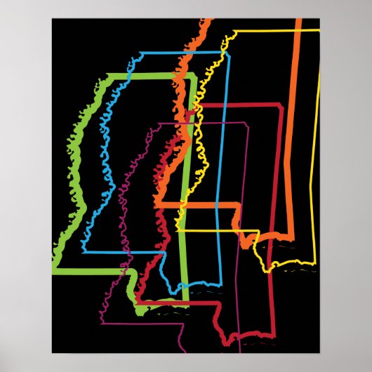 ミシシッピプライドぼやけ ポスター (正面)