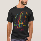 ミシシッピプライドぼやけ Tシャツ (正面)