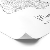 ミシシッピミニマル通りの地図 ポスター (角)