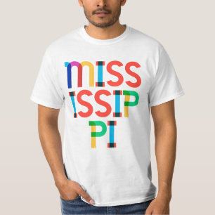 ミシシッピヴィンテージポップ・アートのレトロArt 80s型 Tシャツ