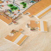 ミシシッピヴィンテージ地図パズル ジグソーパズル (側面)