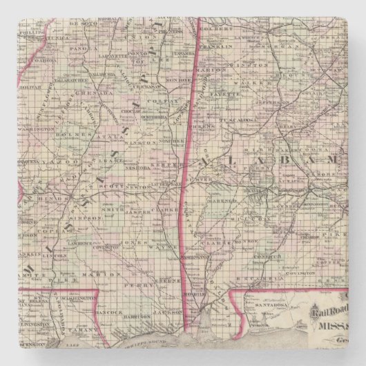 ミシシッピーおよびアラバマ ストーンコースター (正面)