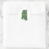 ミシシッピーのステッカー ラウンドシール (バッグ)