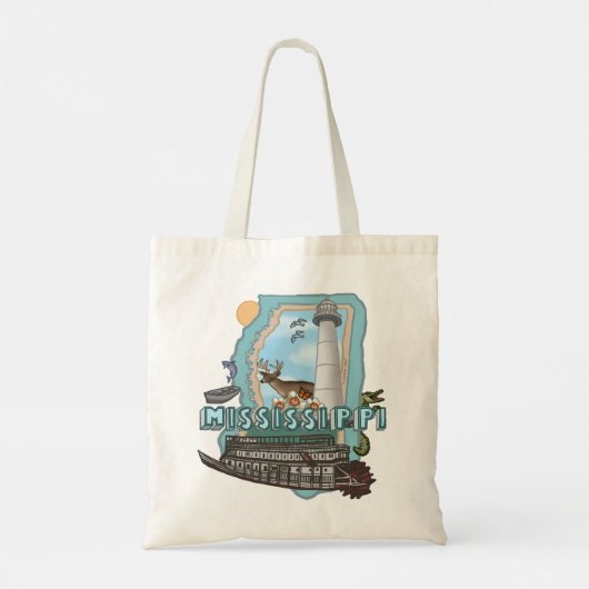 ミシシッピーのトートバッグ トートバッグ (裏面)