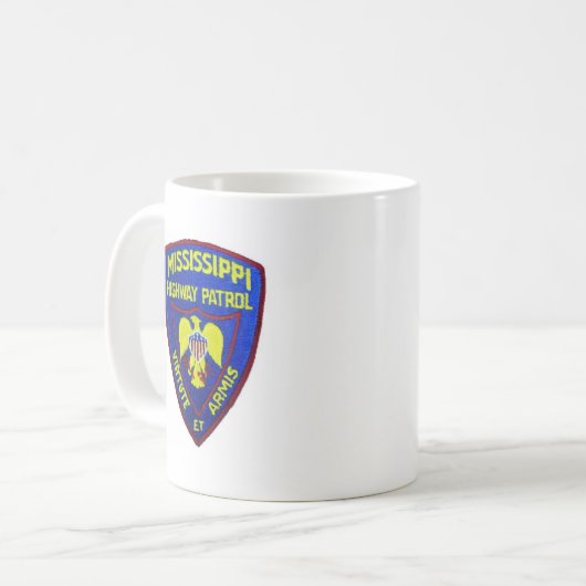 ミシシッピーのハイウェーのパトロール コーヒーマグカップ (正面左)