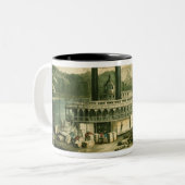 ミシシッピーのローディングの綿、1870年 ツートーンマグカップ (正面左)