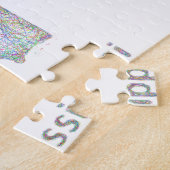 ミシシッピーの地図 ジグソーパズル (側面)