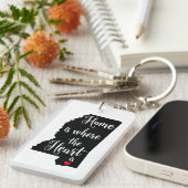 ミシシッピーの州のキーホルダー キーホルダー (正面右)