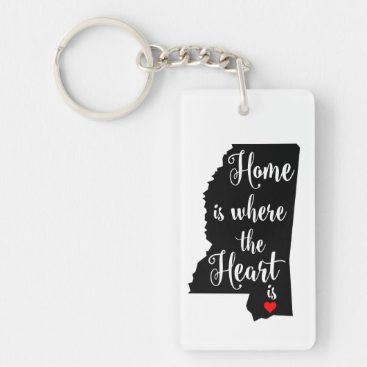 ミシシッピーの州のキーホルダー キーホルダー (正面)