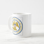 ミシシッピーの州のシール コーヒーマグカップ (正面左)