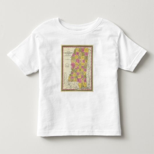 ミシシッピーの新しい地図 トドラーTシャツ (正面)