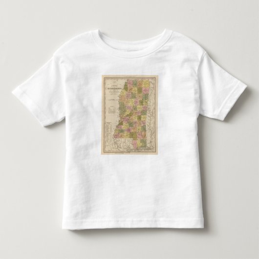 ミシシッピーの新しい地図 トドラーTシャツ (正面)