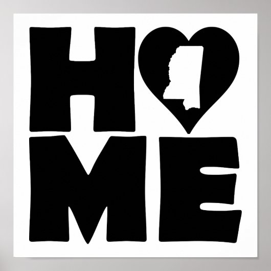 ミシシッピーハート州ポスター看板 ポスター (正面)