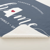 ミシシッピーホーム州 パーソナライズされた シェルパブランケット (3/4)